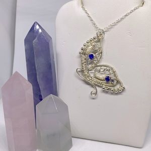 Handmade wire wrapped necklace